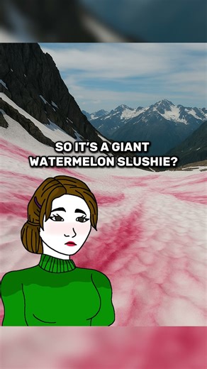 The Pink Snow Phenomenon in the Alps ❄️