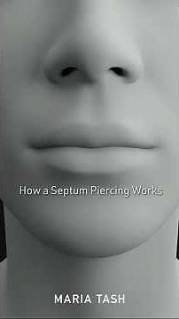 How a Septum Piercing Works | MARIA TASH