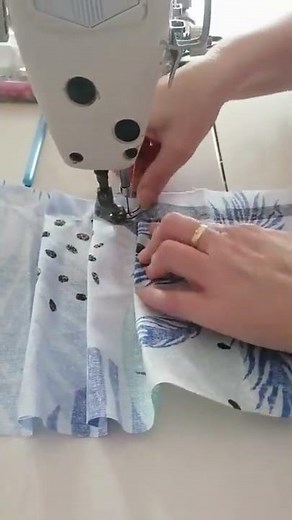 Learn how to sew a curtain pattern onto a piece of cloth