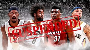 Jimmy Butler, others suspended by NBA for Heat-Pelicans brawl