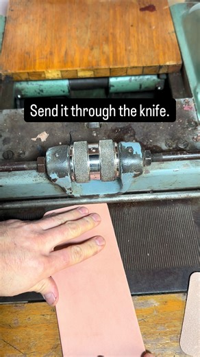 🐮🪄 leather magic #weirdlysatisfying #leathercraft #vintagetools