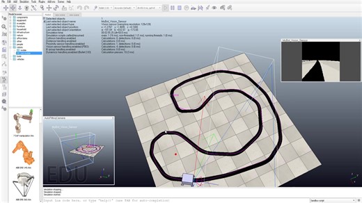 机器人导论 HW2 VREP下实现基于 PID 控制的视觉巡线小车