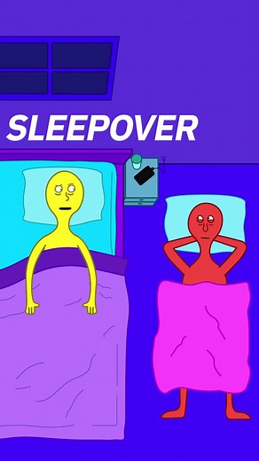 Sleepover 😴 #fyp #foryoupage #lol #lmao #cartoon #animation #rickandmorty #familyguy