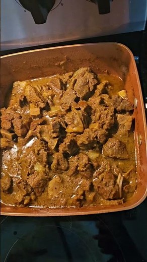 Curried Goat | Rice and peas