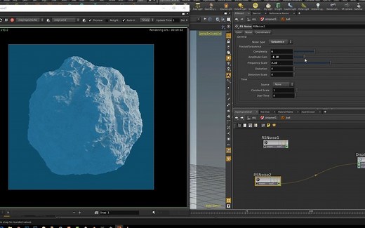Houdini for Redshift程序化置换渲染