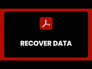 How To Recover Deleted Data From Adobe Acrobat Reader !