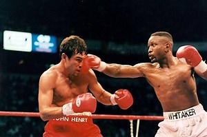 Boxing legend Pernell "Sweet Pea" Whitaker died Sunday after being hit by a vehicle while walking in Virginia Beach. He was 55. Whitaker rose to fame during the 1984 Summer Olympics in Los Angeles, winning the gold medal in the lightweight division. He went on to become one of boxing's most prominent faces in the 1980s and 1990s, winning 40 of his first 42 career matches on his way to titles in the lightweight, light welterweight, welterweight and light middleweight divisions. https://www.youtub