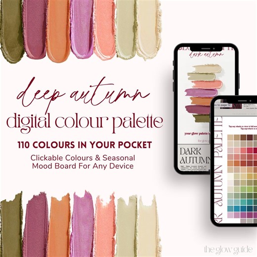 DEEP AUTUMN Digital Colour Palette | 105 Colour Swatches | PDF | Seasonal Colour Analysis | Instant Download | Fashion & Beauty - Etsy