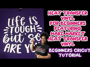 How to make a shirt using Heat transfer vinyl || Make Market HTV from Michael’s || beginners cricut