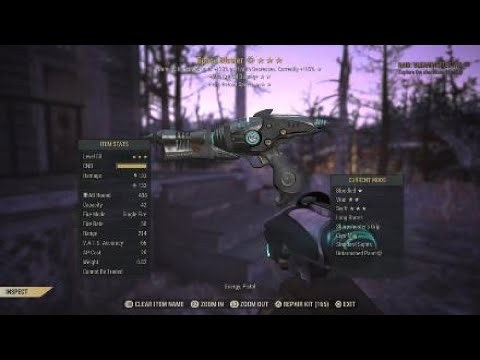 Fallout 76 weapon review: alien Blaster