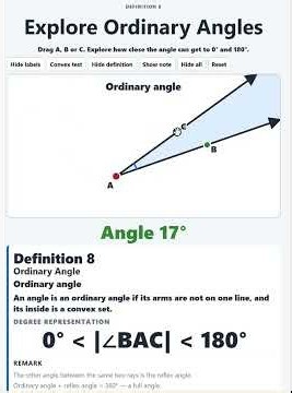 Explore Ordinary Angles — Definition 8