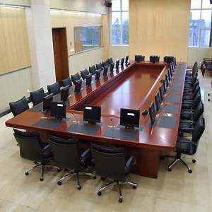 [Hot Item] High-End Big Size 20 Person Boardroom Wooden Conference Meeting Table for Government