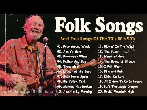 Classic Folk Songs 🌾 John Denver, Jim Croce, Simon & Gafunkel, Don Mclean, Cat Stevens 🎸