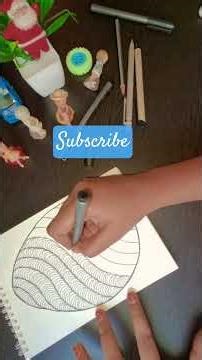 Day-10 Egg Doodler design🥚tutorial zentangle Art #zentangle #art #drawing #doodle #artist #sketch