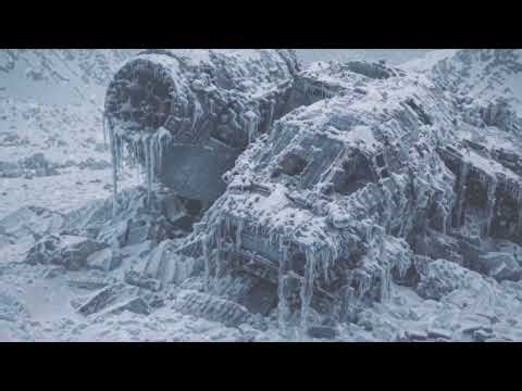 Crashed Spaceship - Sci-Fi Background - Alien Sounds - Iceplanet - Background Video - Exoplanet - 4K