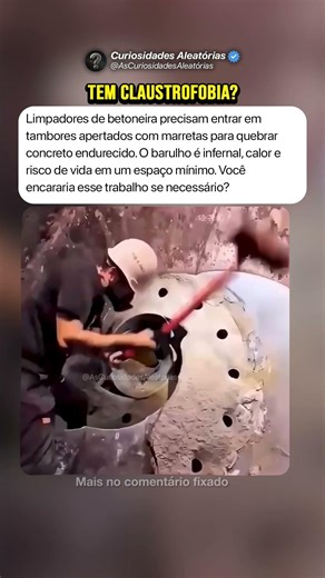 Você Encararia Esse Trabalho? 👷🏻‍♂️ #curiosidades #mistérios