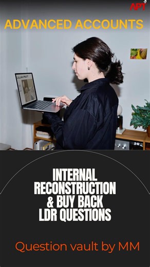 Important Questions Advanced Accounts | Internal Reconstruction & Buy Back |Question Vault #cainter