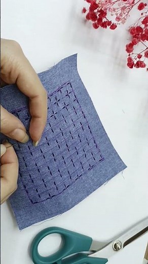 Sashiko project 53/365 #sashiko #embroidery #slowstitching #handmade #sewing #sashikopattern
