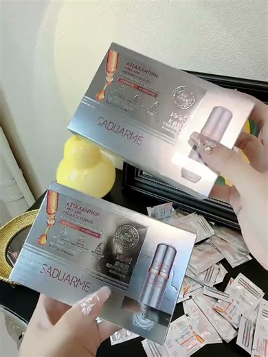 【官方旗舰】莎杜亚美虾青素 虾青素三抗焕靓精华液 补水保湿护理 2盒 （每盒60片）