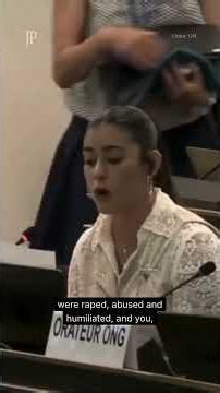 Former hostage confronts UN official over October 7 silence