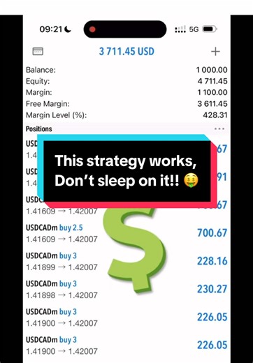Turned 💲1000 into 💲3800 trading forex! 💰📈 No gimmicks, just strategy and discipline. #forextrading #moneyflip #tradingstrategy #growyourmoney #daytrading