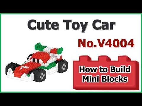 How to Build Mini Blocks Toy Car V4004 Instructions Specifications
