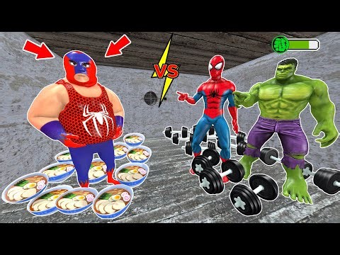 Playing as Fat Spider-Man vs Hulk Losing Weight !! Secret Update - Gameplay Animation (p.7)