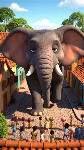 Why Is the Elephant Crying? #Shorts #FunnyStory #AIAnimation #AnimatedStory #ElephantStory