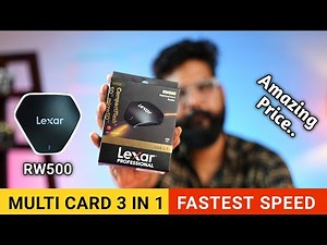 Best Multi Card Reader | Lexar 3-in-1 Card Reader | SD, microSD, CF | High Speed | Live Speed Test