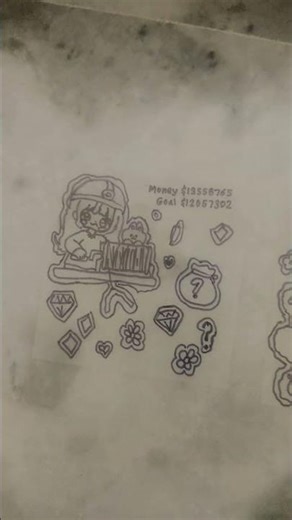 my homemade stickers with transparent sticky note