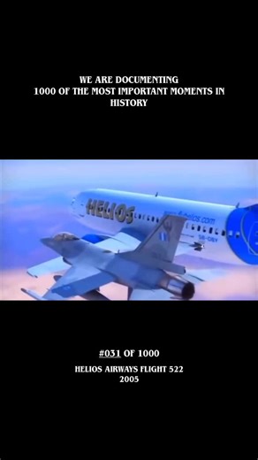 History Fragments | Real Historical Footage on Instagram: "The most terrifying flight in aviation history August 14, 2005. Athens. Helios Airways Flight 522 prepares for a routine journey to Cyprus. A normal morning. Passengers boarding. Calm skies. No one knows this will become one of the most terrifying flights in aviation history. Minutes after takeoff, the crew stops responding to air traffic control. Controllers call again and again — only silence. The aircraft continues flying its planned