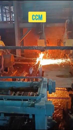 CCM Billet making process/Concast india#shorts #ytshorts