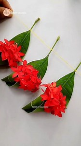 Decorate your doorway the traditional way 🌿🌺 This mango leaf and rangan flower toran is a simple yet elegant handmade decoration that brings positivity, freshness, and festive charm to your home. Perfect for puja, festivals, house entrance, and cultural celebrations ✨ Natural, eco-friendly, and made with love 💛 If you love traditional crafts, please like, comment & share 🌼 #TraditionalToran #MangoLeafDecoration #RanganFlowerToran #HandmadeCraft #EcoFriendlyDecor #IndianTradition #HomeDecorId