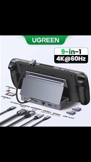 ￼UGREEN 9-in-1 USB C Docking Station to HDMI 4K60Hz RJ45 PD100W Dock USB 3.0 HUB
