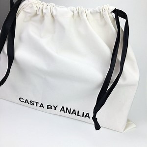 [Hot Item] Custom Logo Large Eco-Friendly Cotton Canvas Drawstring Dust Bag with Logo Draw String Dust Bag