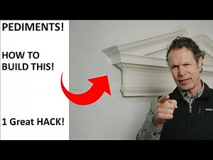How to Build the Pediment. 1 great Carpentry Hack to avoid custom moldings!