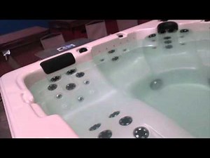 Dynasty Summit Spa Hot Tub 47 Jets LED Lights Stereo Waterfall The Spa Guy Nashville
