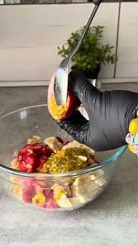 Salade de fruit fraîcheur d’été#fruit#🍓🍓🍓🍎🍎🍎🍌🍌🍌🌺