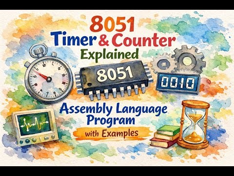 8051 Timer and Counter Explained | Assembly Language Program (ALP) with Examples