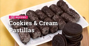 The pastillas is a milky candy that is made by mixing fresh carabao milk and sugar together and then simmering this sweet mixture until sticky and incredibly thickened. The resulting dough was then formed into balls and rolled in more sugar. The classic pastillas candy is already addictive! So just imagine how much more incredible it would be when you stir in crushed chocolate cookies in it. See See the full recipe here: https://bit.ly/37n3unz Visit our YouTube channel for more videos, recipes, 