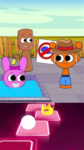 Tung Tung Tung will not let Oren go into the special swimming pool | Incredibox Sprunki #shorts