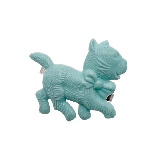 Vintage Light Blue Plastic Cat Barrette Hair Clip - Etsy