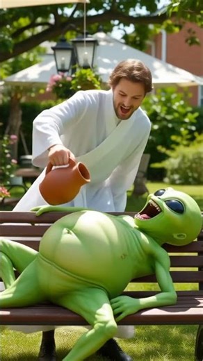 Alien swallows cat whole! 😱 Wait for the magical rescue! ✨