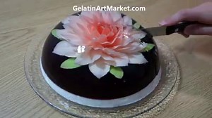 Wonderful Gelatin Flower cakes art by Gelatin Art Market | Arteide