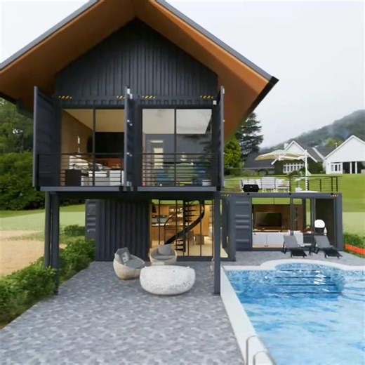 shipping container house 2 master bedrooms #housedesigns #house #smallhouse #shippingcontainerhomes #containerhome