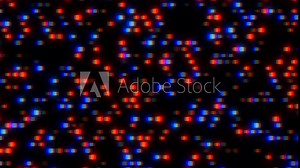 A symmetrical pattern of red, blue, and green dots arranged in a grid, with each row and column containing an equal number of dots Stock Video