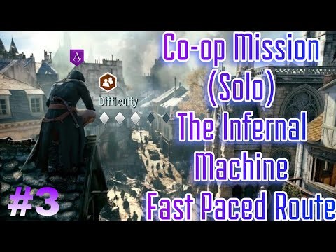 Assassin's Creed Unity - Co-op Missions | The Infernal Machine Solo Route #3