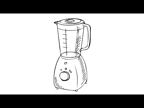 How to Draw a Mixer Grinder
