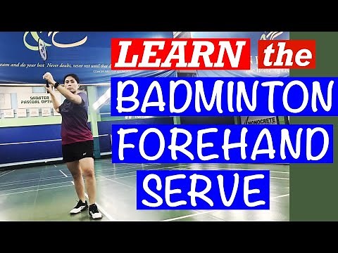 LEARN the BADMINTON FOREHAND SERVE- Execution of high and low serve and shuttle placement #badminton