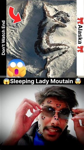 🎀🤯 Alaska ka ye Mountain REAL hai ya Illusion? 😳 #shorts